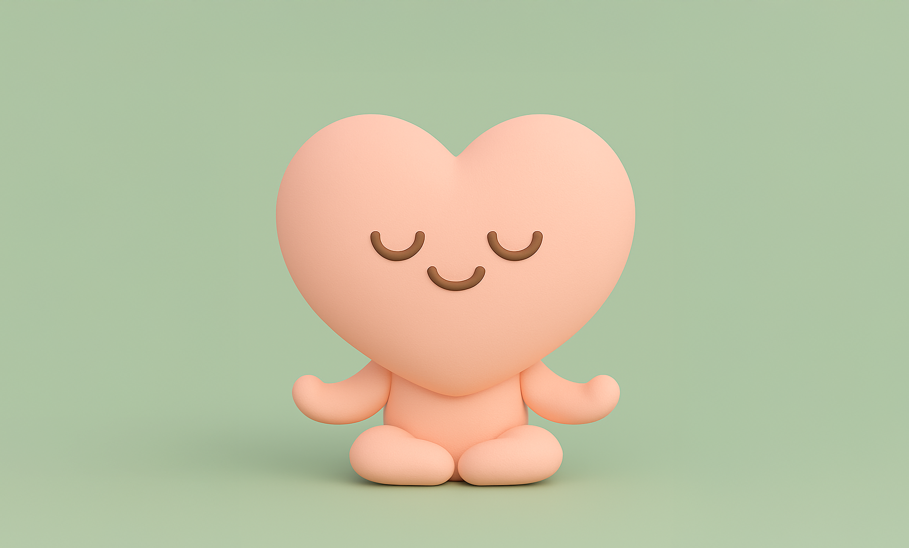 Corazón estilo kawaii en pastel-4